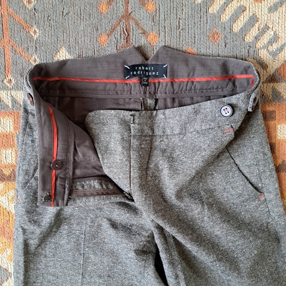 Robert Rodriguez Pants Womens Silk Wool Blend Low Rise Wide Leg 30x33 - Picture 2 of 12